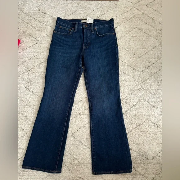 Madewell Kick Out Crop Flare Jeans - Picture 2 of 5